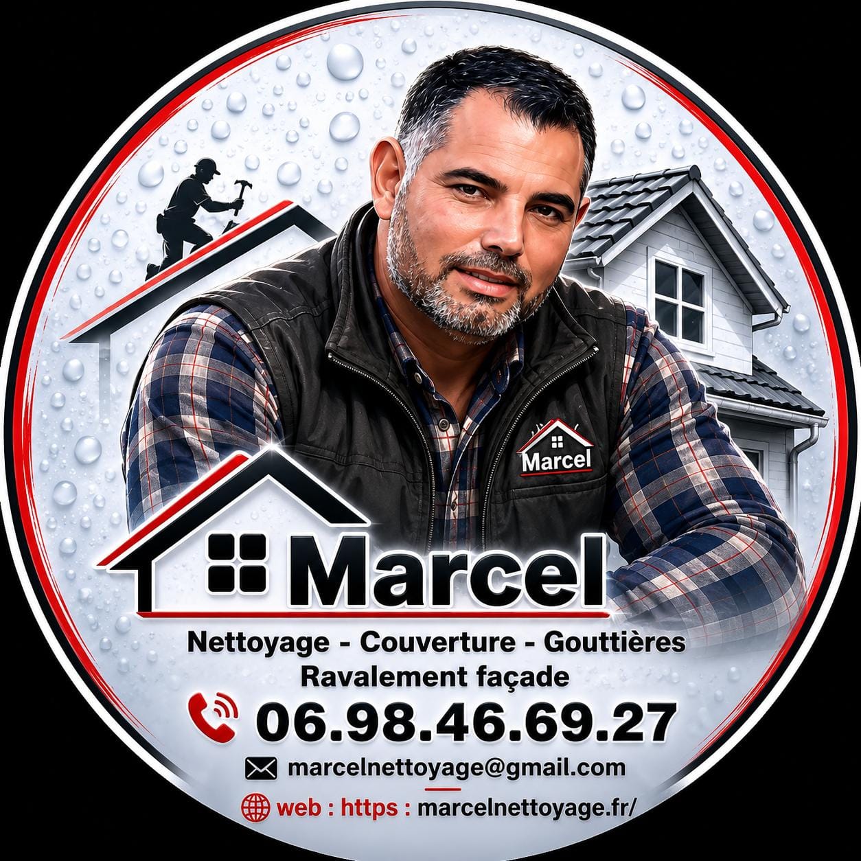 Badge professionnel de Marcel Nettoyage